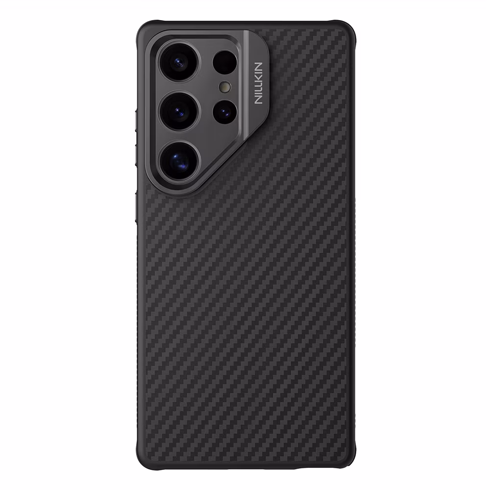 Husa NILLKIN CarboProp Aramid Magnetic pentru Samsung S25 Ultra, neagra